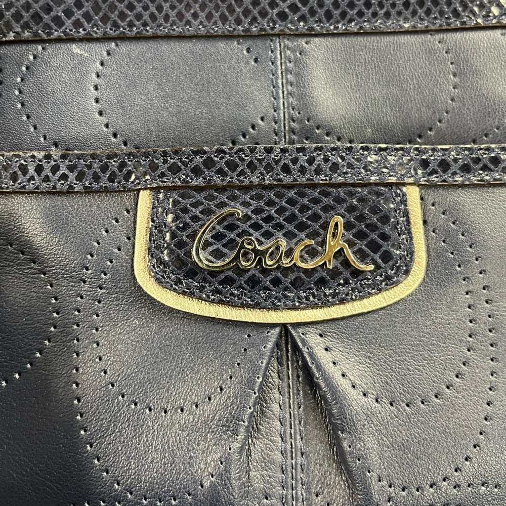 Coach Park Elevated Leather Snakeskin Carryall 2012 - Picture 9 of 12